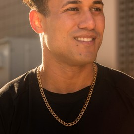 LIFETIME JEWELRY Miami Open Cuban Link Chain Necklaces 24k Real Gold Plated (18 inches)