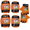 Titan Calico Kitty Multi-Sport Protective Pad Set – Orange, Includes