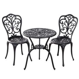 Withniture Witjniture 3 Piece Outdoor Patio Bistro Sets Cast Aluminum Patio Furniture Set