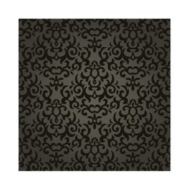 YongFoto 8x8ft Black Damask Floral Pattern Backdrop Vintage Classical Floral Interior Room Wallpaper Decor Photography Background Wedding Party Girl Kid Adult Artistic Portrait Photo Studio Prop