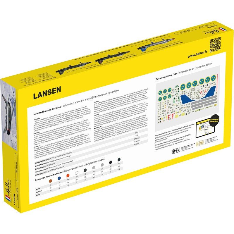 Heller 1:72 - SAAB 32 Lansen