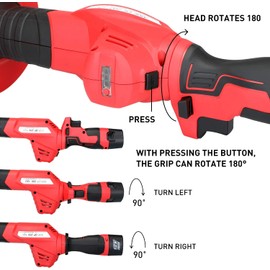 Hedge Trimmers 2-in-1 22inch 1400RPM Light Weight 3/5” Cutting Capacity with 2.0Ah Battery and Charger Cordless Hedge Trimmers