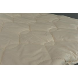 Inlett Organic Quilted Fabric Approx. 80 x 80 cm with Zip – Cover Ideal for Filling Cushions – Lining = Empty Cushion Cover Organic Cotton, Three Layers, Very Thick