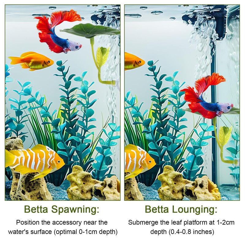 4 Pcs Betta Hammock & Fish Toys Set,Betta Fish Tank