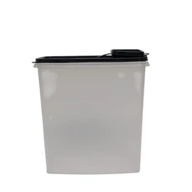Tupperware Eidgenosse 2.8 Litres Black Transparent with Chute Storage Container Modular 2800 ml
