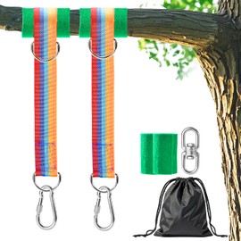 Werflyto Safe Tree Swing Hanging Straps Kit, 3FT/10FT/15FT/20FT, Heavy Duty Holds 5500LBS Extra Long Adjustable Tree Swing Straps, Easy & Fast Way to Hang Any Swing or Hammock(20 FT)