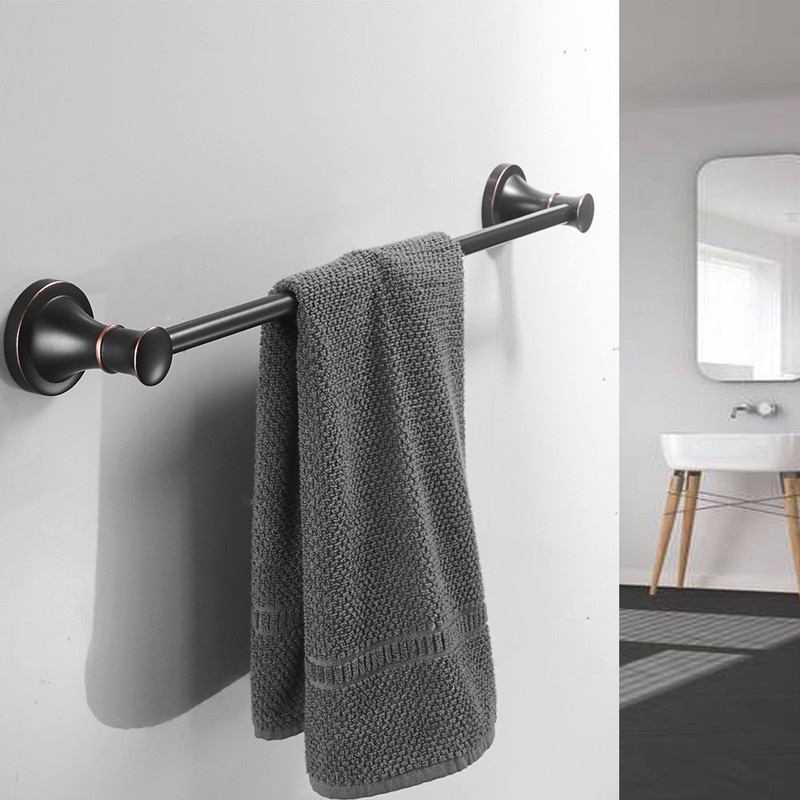 BESy Oil Rubbed Bronze 4 Piece Bathroom Accessories Set (Single