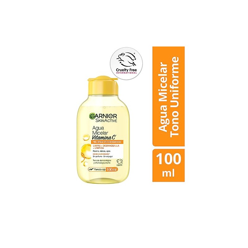 Garnier, Agua Micelar Desmaquillante Express Aclara 100Ml
