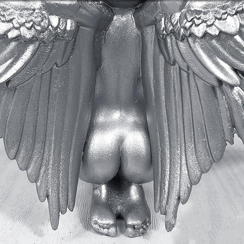 Interior Kneeling Angel Wing Ornaments Craft Mythical Character Decoration with