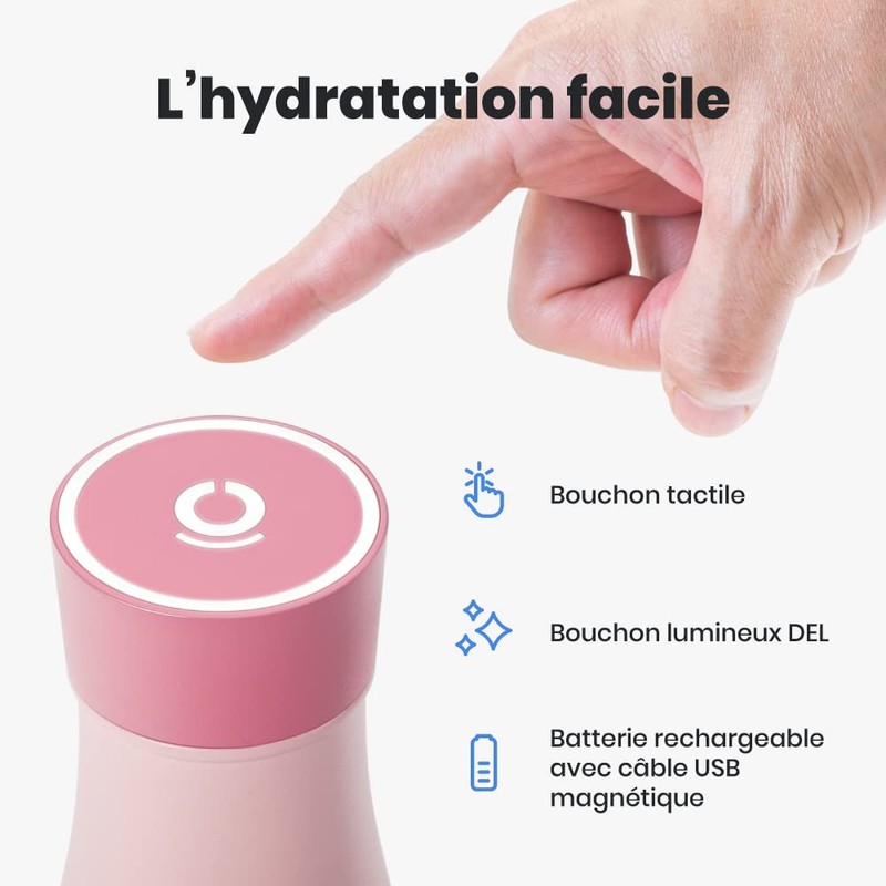 NOERDEN LIZ Smart Bottle スマート セルフクリーン ボトル UV除菌 温度お知らせ 水分補給リマインダー