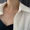 Dainty Pearl Necklace for Women 18K Gold Plated Pearl Choker