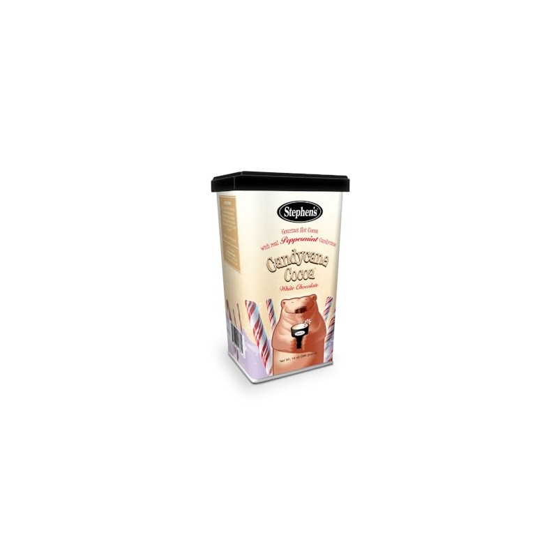 Stephen's Gourmet Hot Cocoa, Candycane Cocoa White, 14 OZ (Pack
