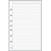 Classic Size Note Paper Planner Insert with Subject Line, Sized