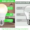 BUBO A19 LED Light Bulbs, 60 Watt Equivalent LED Bulbs,