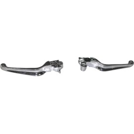 HardDrive Chrome Brake & Clutch Lever Set for Harley Davidson Big Twin 96-05