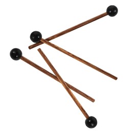 Abaodam 2 Pairs Wood Tongue Drum Mallets Percussion Sticks for Steel Tongue Drum for Beginners and Professionals Sturdy Musical Instrument Accessories