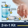 Complete Jewelry Cleaning Solution Kit With Brush, Polishing w/Cloth, Gold,