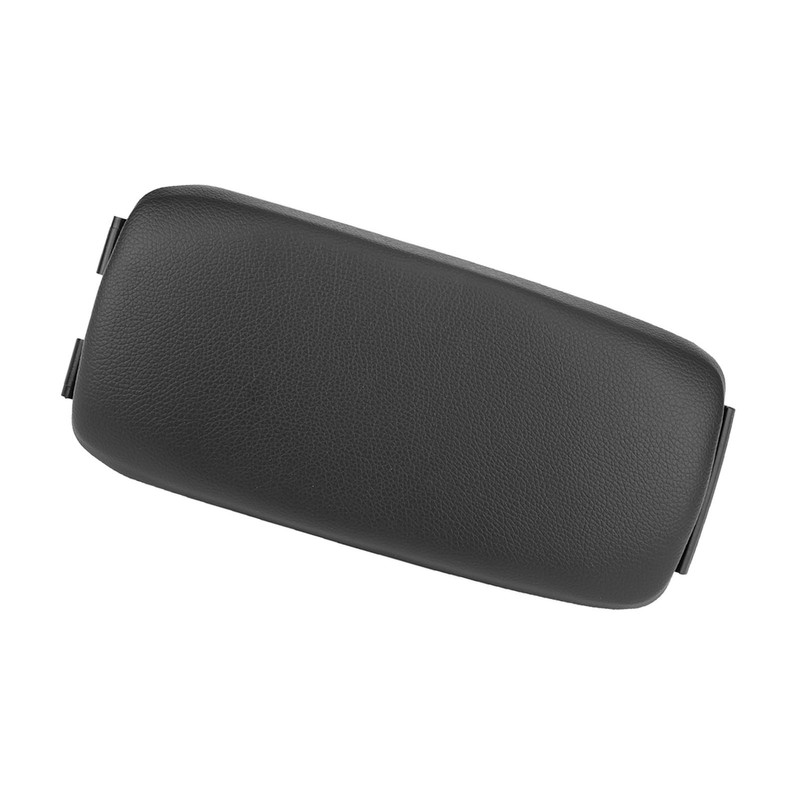 Car Black Leather Center Console Armrest Lid Cover for A3