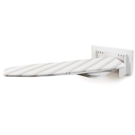 Kaibrite - Tabla de planchar de pared que ahorra espacio, tabla de planchar con mecanismo de giro, estilo giratorio blanco, solapa de rot...