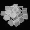 24pcs Mini Clear Jewelry Box Transparent Portable Small Plastic Storage