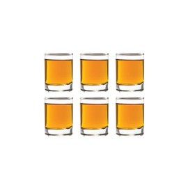 Vikko 2.5 Ounce Shot Glasses, Set of 6 Small Liquor Glass, Spirit Glasses, Durable Tequila Bar Glasses For Alcohol and Espresso Shots