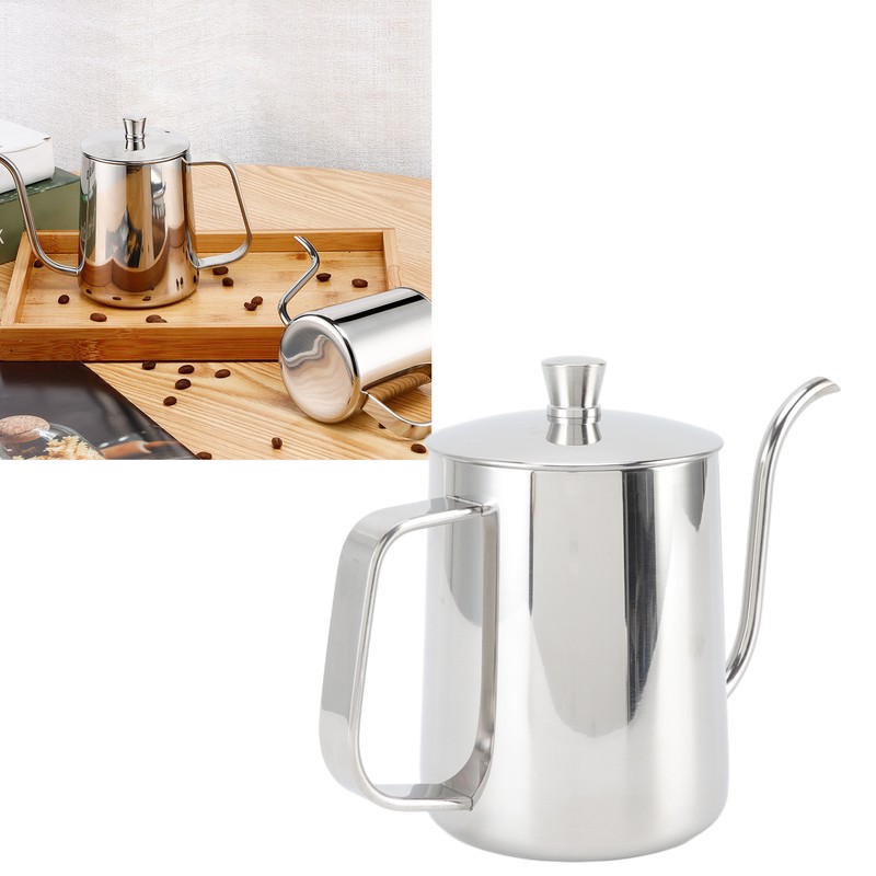 Pour Over Coffee Kettle Stainless Steel Handheld Narrow Drip Spout