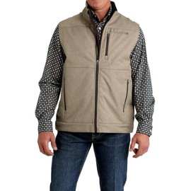 Cinch Men's Textured Logo Concealed Carry Zip Bonded Vest - MWV1541009 US
