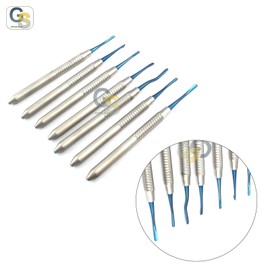 G.S Set of 7 Elevators PDL Hollow Handle Dental Instruments