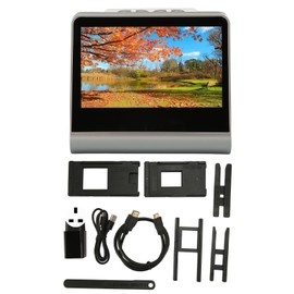 Film Scanner 5 Inch Color HD Screen 14MP 22MP JPEG NTSC PAL USB C Mini HD Port Slide Scanner for Computer Laptop 100‑240V UK Plug
