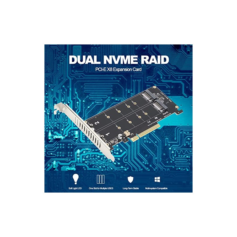 Dpofirs Adapter Card with 2 x 32Gbps Expansion Cards, Dual