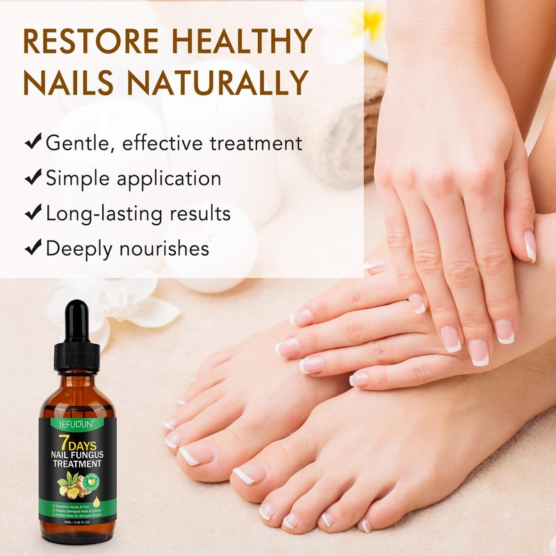 Tiuedu Ginger Nail Treatment, Nail Growth Serum, Ginger Nail Serum,