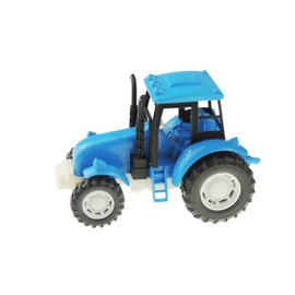 Kids Medium Recyclable Plastic Farm Tractor Lifelike Realistic Play,Educational Push Along Toy,Farm Toys,Farm Vehicle Play for Boys Girls,Blue Toys,Red Toys Children & Toddlers 3+ Years (Blue)