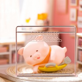 Toddmomy 1 Set Mini Doll Clothes Rack Mini Doll Clothes Hanger Doll Garment Rack with Hangers Miniature Metal Doll Hangers Doll Wardrobe Furniture Accessories for Dollhouse Supplies