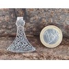 Kiss of Leather Viking Axe Pendant 925 Sterling Silver No.385,