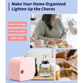 Phomemo P12 Label Maker, Bluetooth Label Maker Machine with Tape, Bluetooth Thermal Label Printer handheld, Label Machine for Home and Office and Outdoor Use