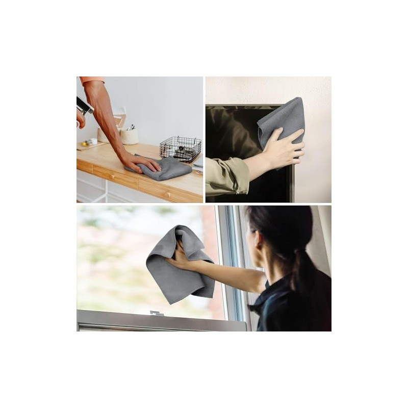 Trapos de Cocina, Paños de Microfibra 12PCS, Cleaning Cloth 40