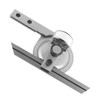 Protractor with Adjustable Rail 0-360°, Universal Protractor with Adjustable Leg,
