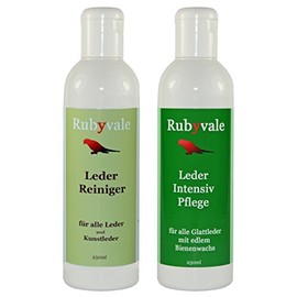 Rubyvale Leather Care and Cleaning for Leather Shoes, Leather Furniture, Car Seats, Motorbike Leather Seats and Other Leather Products - 250 ml