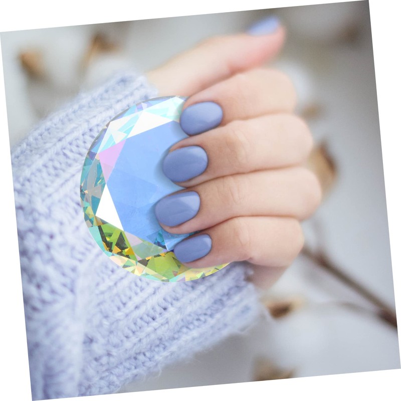 DECHOUS 2pcs Crystal Decoration for Manicure Photography Props Transparent Iridescent