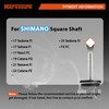 MARVELURE Locked-Type Power Handle (Square Shaft) Compatible for Shimano 17