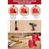 SNESAW 6-Pack Tool Holder Compatible with Milwaukee M12 12V Power