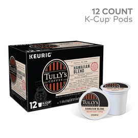 Tully's Coffee Hawaiian Blend Tully's Coffee Keurig Single-Serve K-Cup Pods, Medium Roast Coffee, 12 Count
