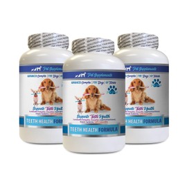 Dog Oral Care kit - Dog Teeth Health Formula - Advanced Support Complex - Overall Health - Dog Mineral Supplement - 3 Bottles (180 Tablets)