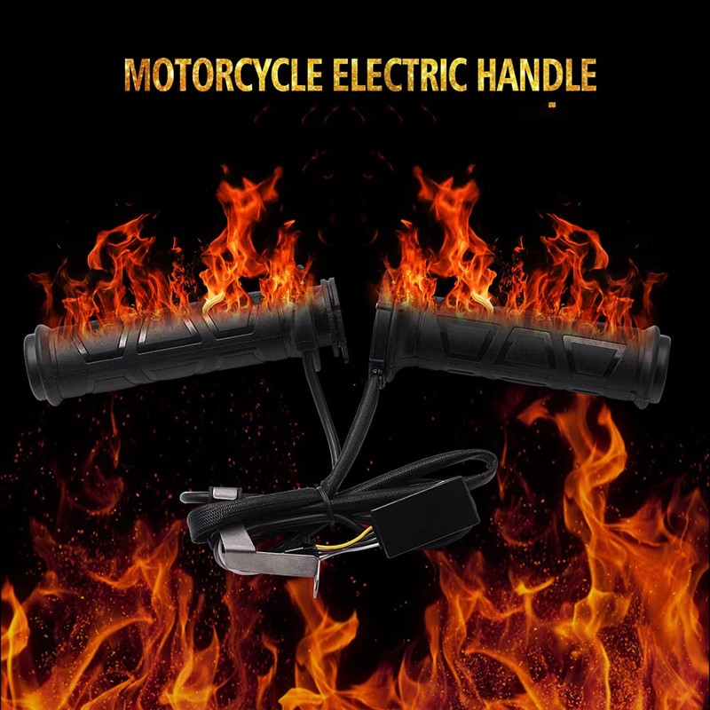 Baceyong 12V Motorcycle Electric Heated Handle, Winter Motorcycle Modification by