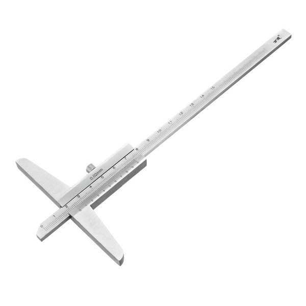 sourcing map Depth Gauge Vernier Caliper 150mm X 0.02mm Carbon