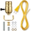 Brass Finish Lamp Repair Kit - Rewire Table & Floor