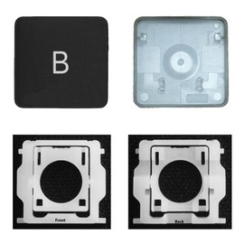 CTBDZ Individuelle Tastenkappe mit Scharnier Ersatz für (M1 M2) MacBook Pro A2141 A2251 A2289 A2338 A2442 A2485, ersetzt für MacBook Air A2179 A2337 A2681 Tastatur-Tastenkappe (B-Taste)
