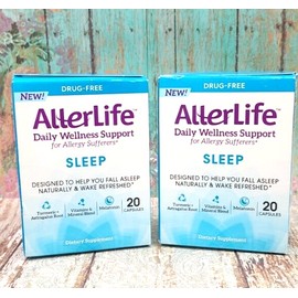 AlterLife 2X Allerlife Daily Wellness Support SLEEP for Allergy Sufferers 20 Capsules New
