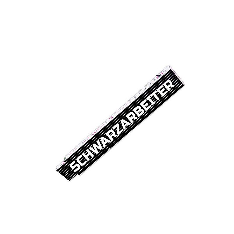 Ruler with Funny Motif - Black Worker - Link Scale