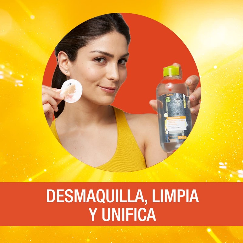 Garnier Skin Naturals Face Express aclara tono uniforme Agua Micelar